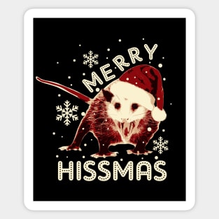 Retro Possum Christmas Sticker